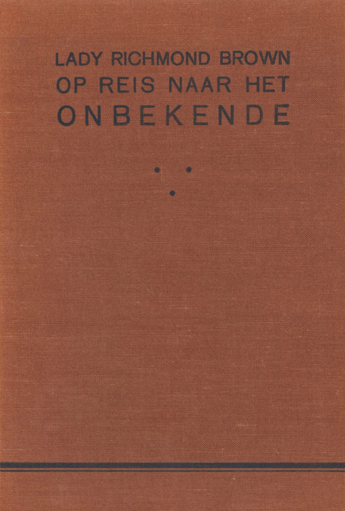 Op reis naar het onbekende