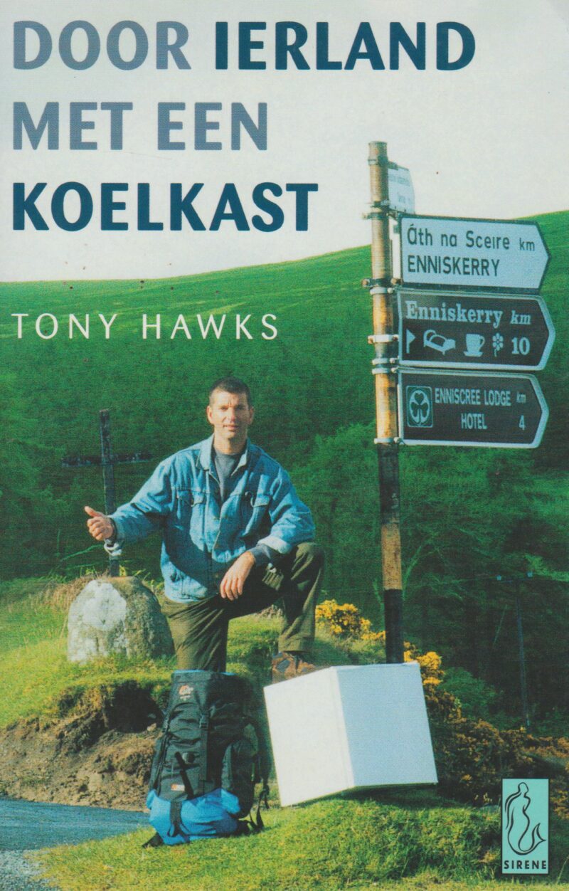 Door Ierland met een koelkast