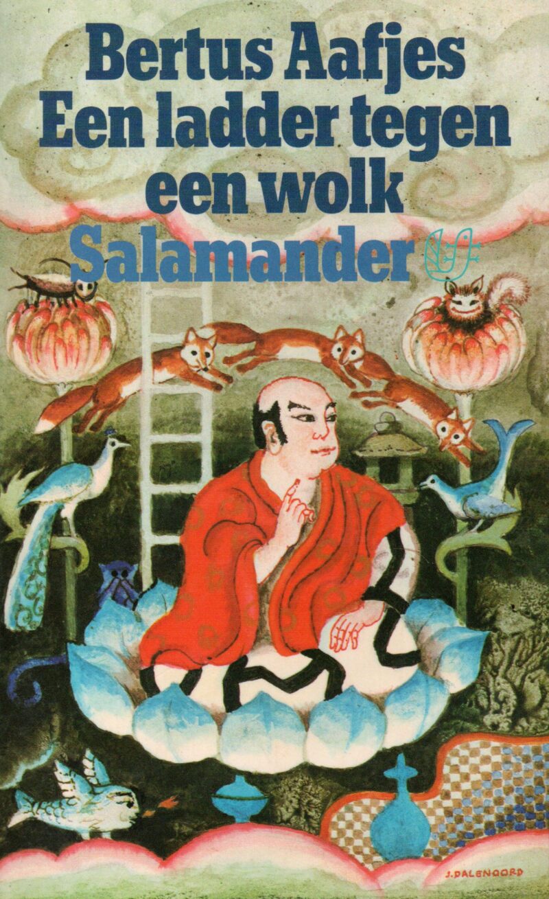 Een ladder tegen een wolk