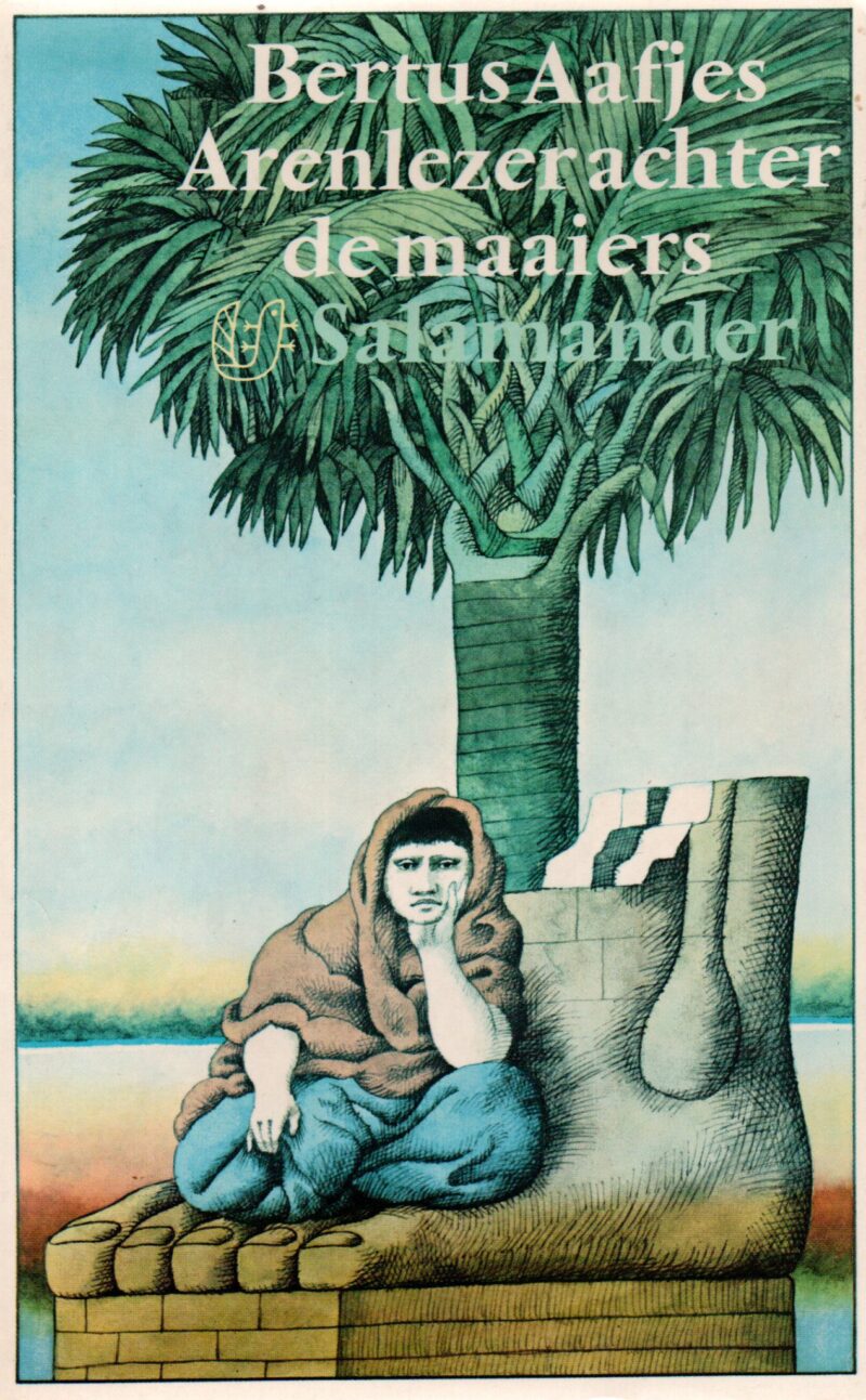 Arenlezer achter de maaiers