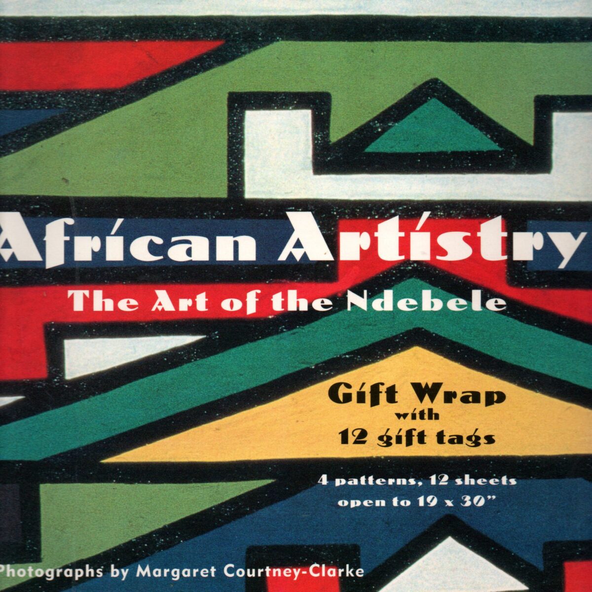 African Artistry - The Art of the Ndebele - Gift Wrap with 12 gift tags -