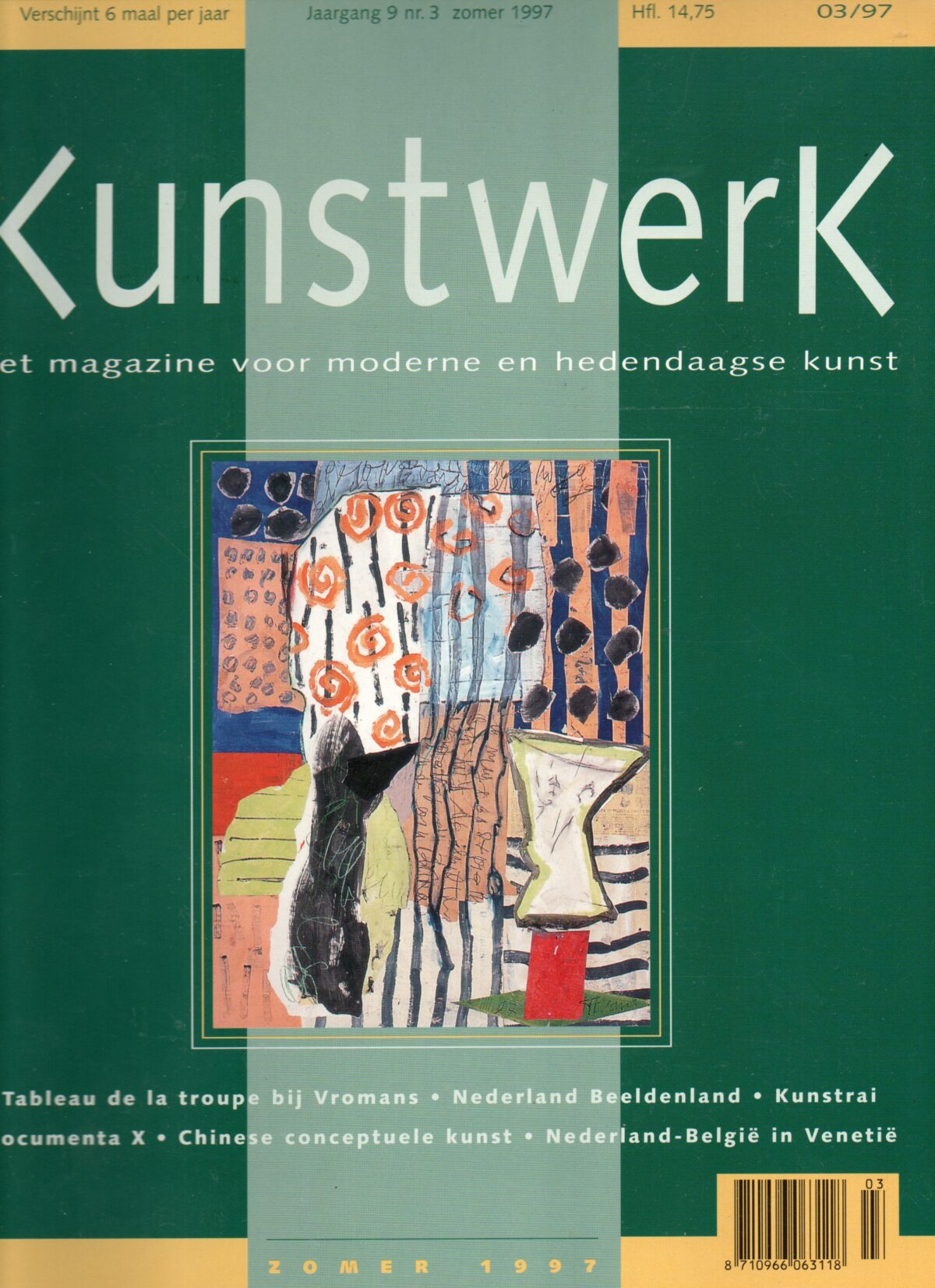 Kunstwerk - zomer 1997 - Tableau de la troupe bij Vromans, Nederland Beeldenland, Kunstrai, Documenta X, Chinese conceptuele kunst, Nederland-België in Venetië - -
