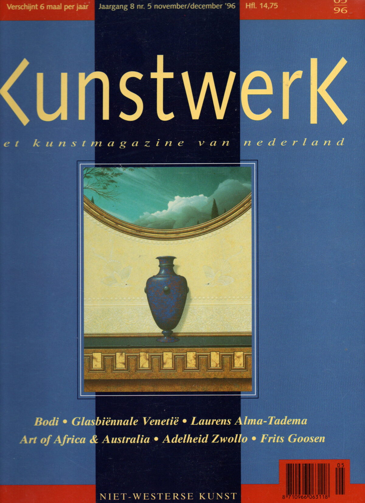 Kunstwerk - Bodi, Glasbiënnale Venetië, Laurens Alma-Tadema, Art of Africa & Australia, Adelheid Zwollo, Frits Goosen -