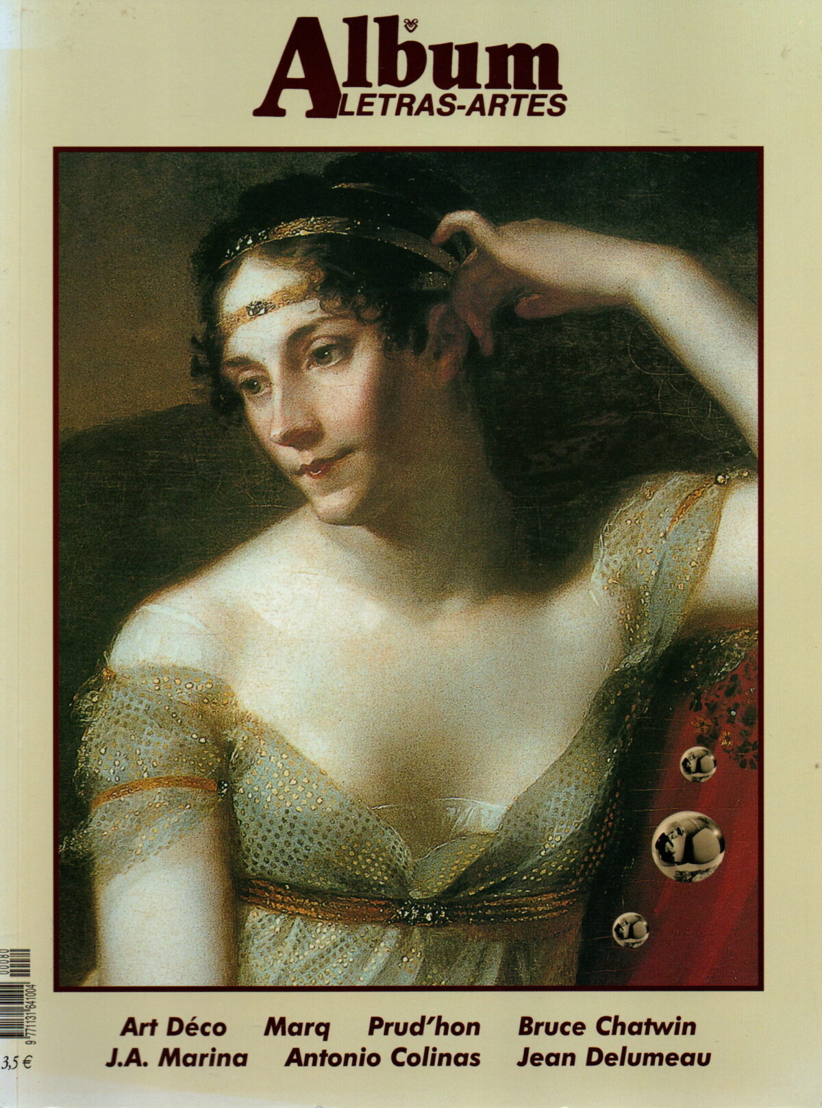 Album Letras-Artes - Art Déco, Marq, Prud'hon, Bruce Chatwin, J.A. Marina, Antonio Colinas, Jean Delumeau -