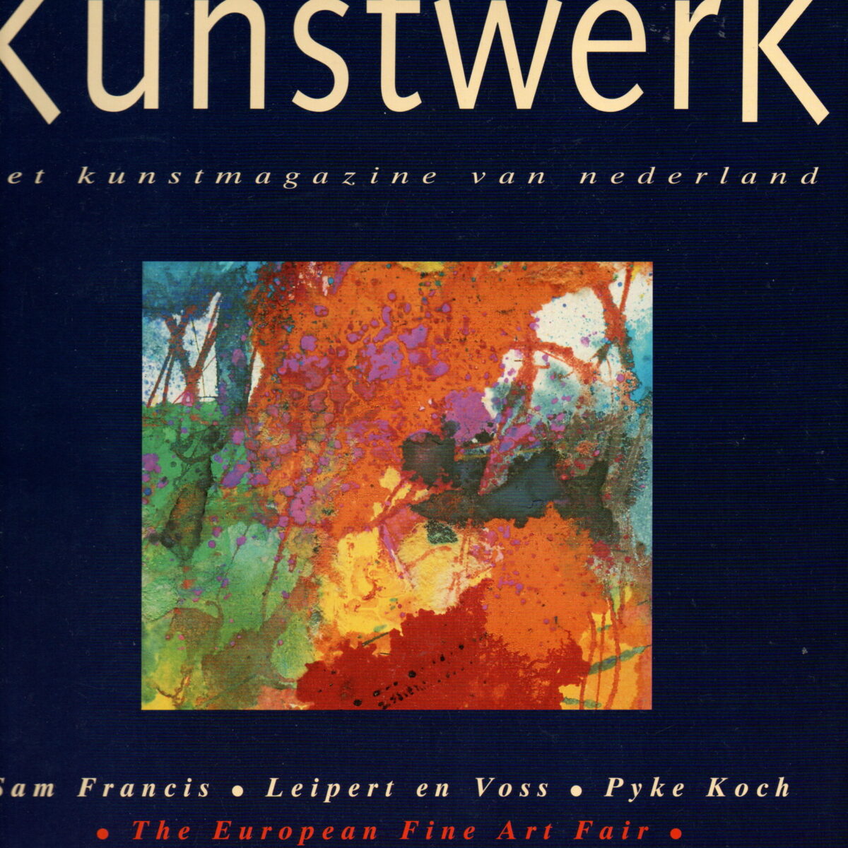 Kunstwerk -Sam Francis, Leipert en Voss, Pyke Koch, The European Fine Art Fair, Tom Wesselman, Russische avant-garde -
