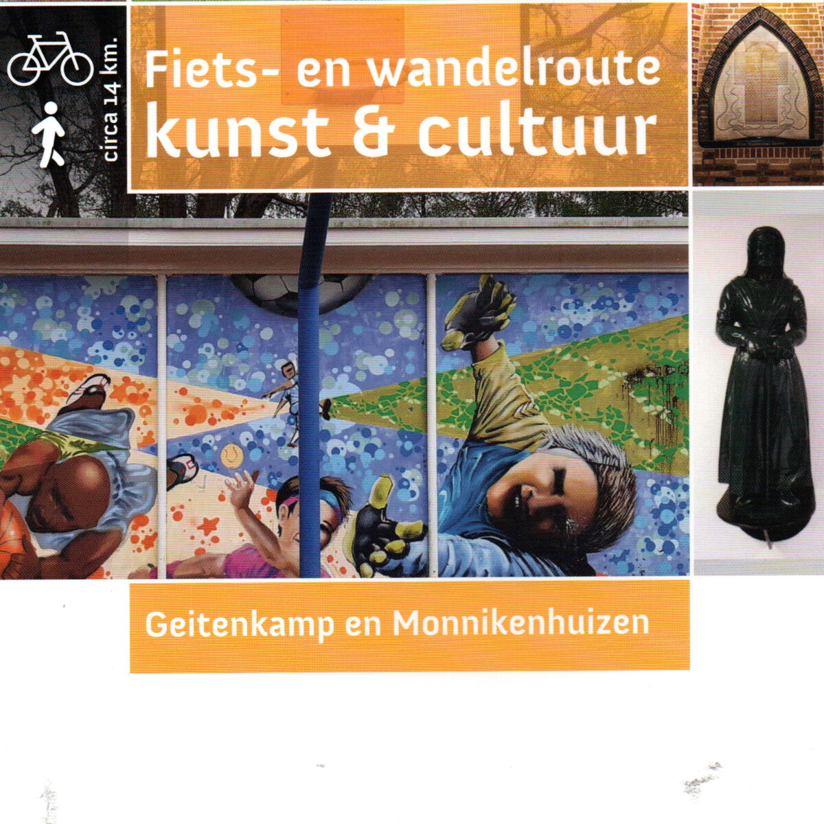 Fiets- en wandelroute kunst & cultuur - Geitenkamp en Monnikenhuizen - ca 14 km. -