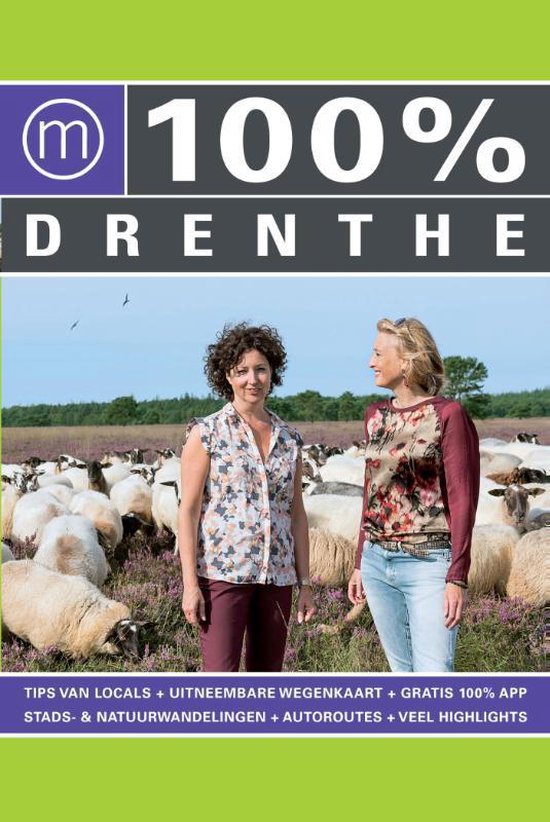 100% Drenthe - tips van locals + uitneembare wegenkaarten + stads- & natuurwandelingen + autoroutes -