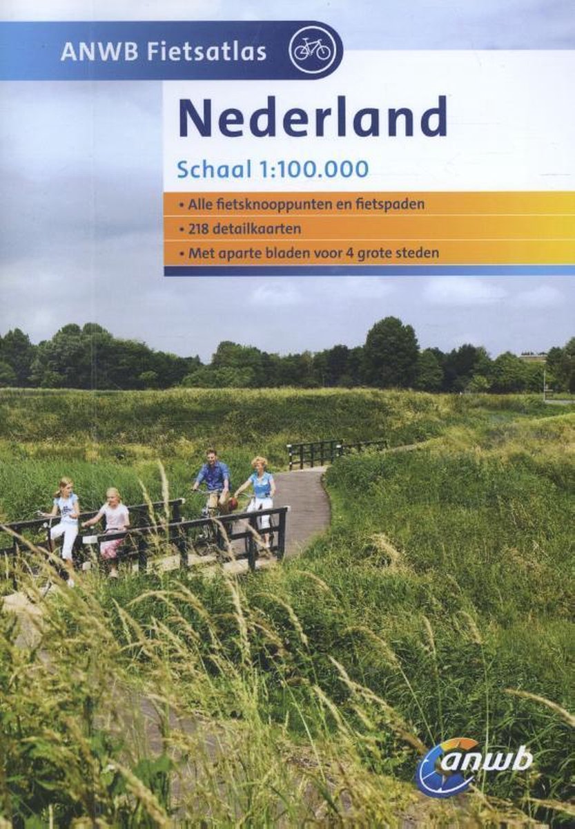 ANWB Fietsatlas - Nederland - Schaal 1:100.000