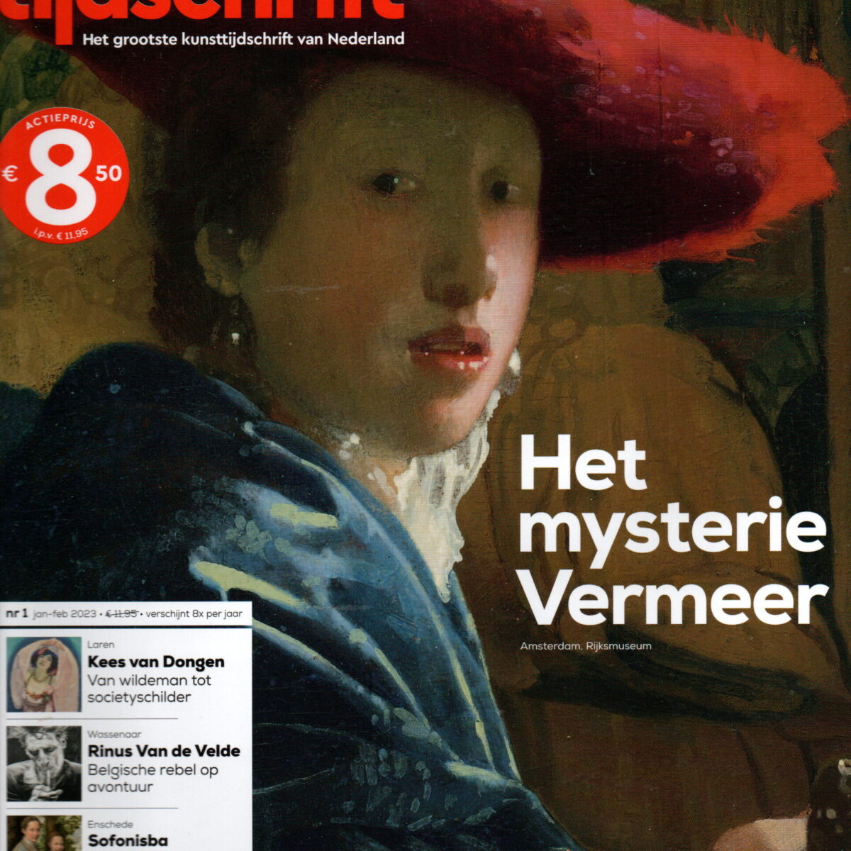 Museum tijdschrift - Het mysterie Vermeer, Kees van Dongen, Rinus Van de Velde, Sofonisba Anguissola -